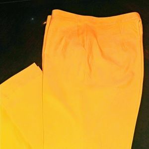 Yellow Bell Bottom Slacks